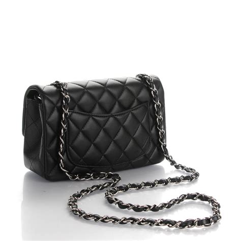 chanel mini rectangle lambskin|Mini classic handbag, Lambskin, black — Fashion .